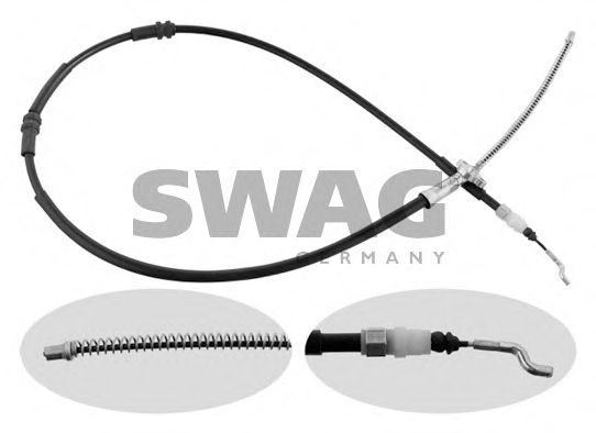 30 93 6711 SWAG Cable, parking brake