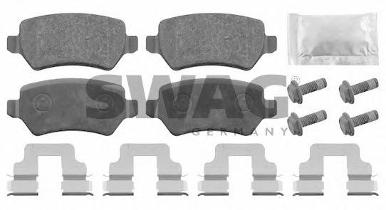 40 91 6512 SWAG Brake Pad Set, disc brake