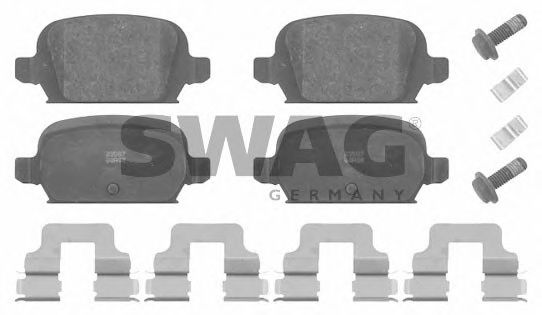 40 91 6626 SWAG Brake System Brake Pad Set, disc brake