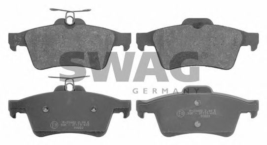 40 91 6744 SWAG Brake Pad Set, disc brake