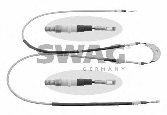 50 90 6263 SWAG Cable, parking brake