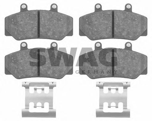 55 91 6211 SWAG Brake Pad Set, disc brake