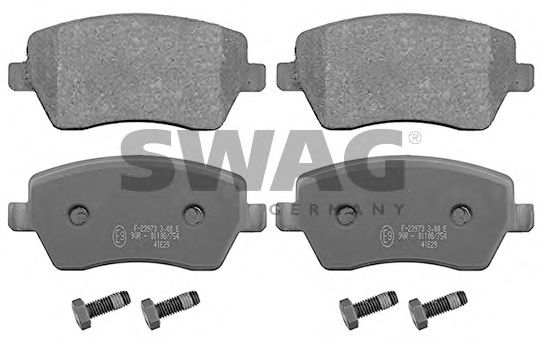 60 11 6180 SWAG Brake Pad Set, disc brake