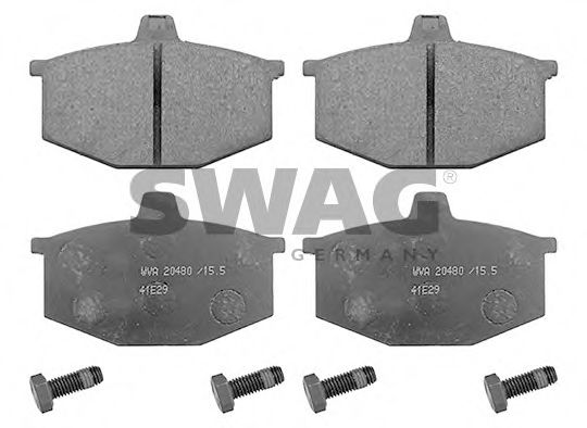 60 11 6181 SWAG Brake Pad Set, disc brake