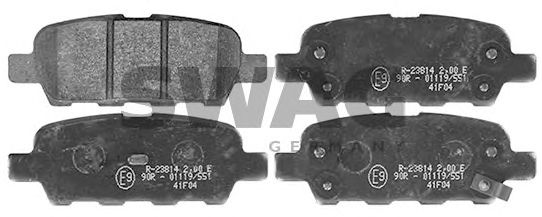 60 11 6198 SWAG Brake Pad Set, disc brake