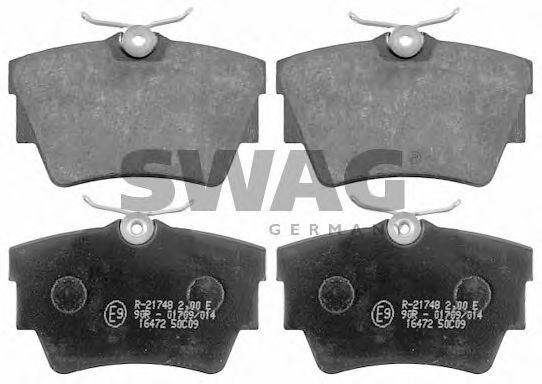 60 91 6472 SWAG Brake Pad Set, disc brake