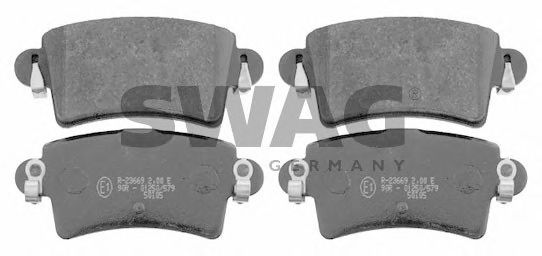 60 91 6493 SWAG Brake Pad Set, disc brake