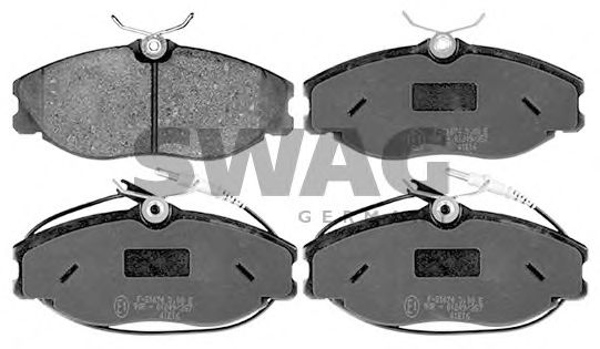 62 11 6166 SWAG Brake System Brake Pad Set, disc brake