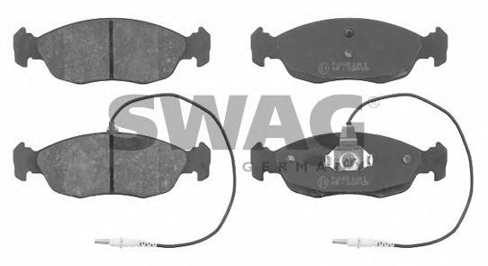 62916259 SWAG Brake Pad Set, disc brake