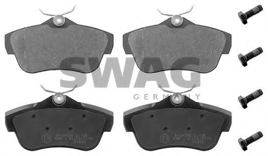 62 91 6891 SWAG Brake System Brake Pad Set, disc brake