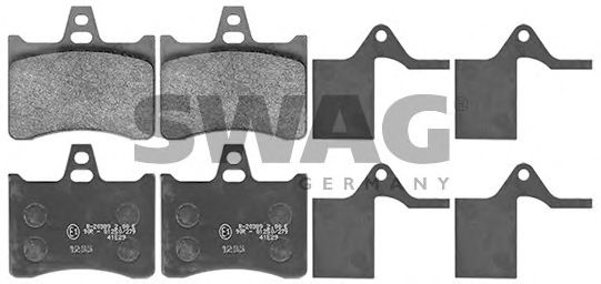 64 11 6035 SWAG Brake Pad Set, disc brake