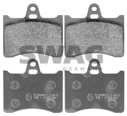64 11 6036 SWAG Brake Pad Set, disc brake