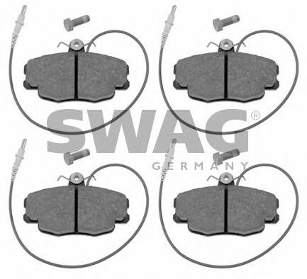 64 91 6369 SWAG Brake Pad Set, disc brake