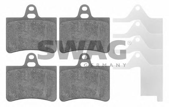 64 91 6420 SWAG Brake Pad Set, disc brake