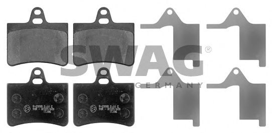 64 91 6832 SWAG Brake Pad Set, disc brake