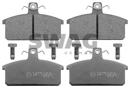 72 11 6100 SWAG Brake System Brake Pad Set, disc brake