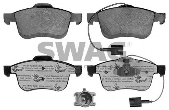 72 11 6104 SWAG Brake Pad Set, disc brake