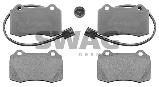 74 11 6010 SWAG Brake Pad Set, disc brake