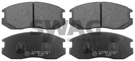 80 91 6325 SWAG Brake System Brake Pad Set, disc brake