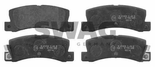 81916580 SWAG Brake Pad Set, disc brake