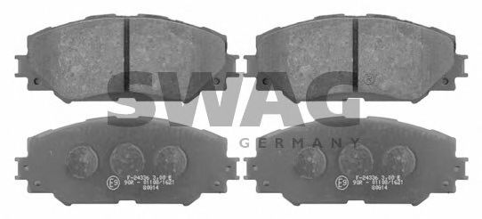 81 91 6650 SWAG Brake Pad Set, disc brake