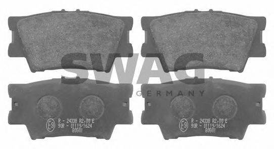 81916651 SWAG Brake Pad Set, disc brake