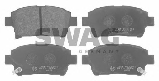 81 91 6725 SWAG Brake Pad Set, disc brake