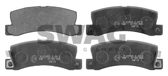 81 91 6743 SWAG Brake Pad Set, disc brake
