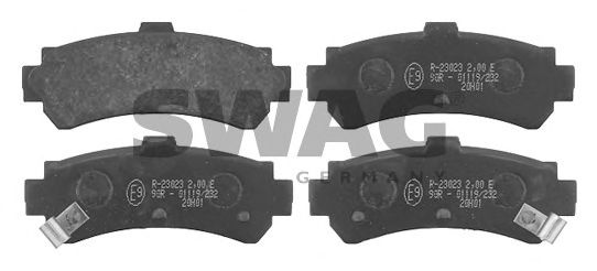82 91 6273 SWAG Brake Pad Set, disc brake