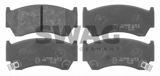 82 91 6267 SWAG Brake System Brake Pad Set, disc brake