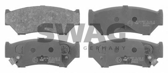 84 91 6657 SWAG Brake Pad Set, disc brake