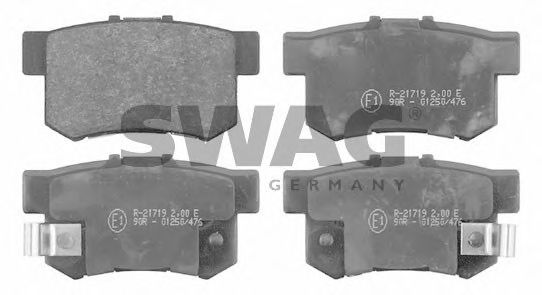 85 91 6297 SWAG Brake Pad Set, disc brake