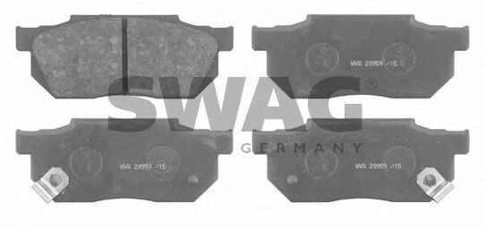 85916299 SWAG Brake Pad Set, disc brake