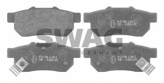 85 91 6301 SWAG Brake Pad Set, disc brake