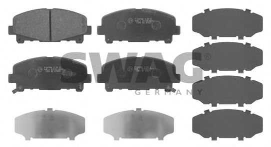 85 91 6792 SWAG Тормозная система Комплект тормозных колодок, дисковый тормоз