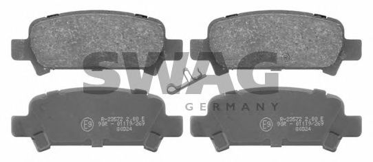 87916659 SWAG Brake Pad Set, disc brake