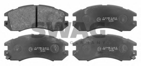 87 91 6720 SWAG Brake Pad Set, disc brake