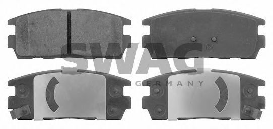 89 91 6631 SWAG Brake Pad Set, disc brake