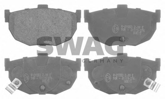 90 91 6676 SWAG Brake Pad Set, disc brake