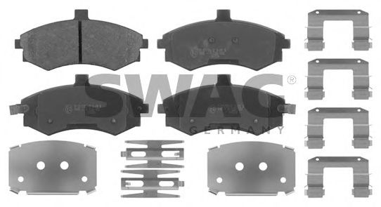 90 91 6679 SWAG Brake Pad Set, disc brake
