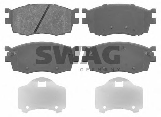 90916699 SWAG Brake Pad Set, disc brake