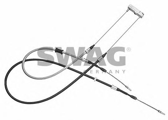 99 90 4450 SWAG Brake System Cable, parking brake