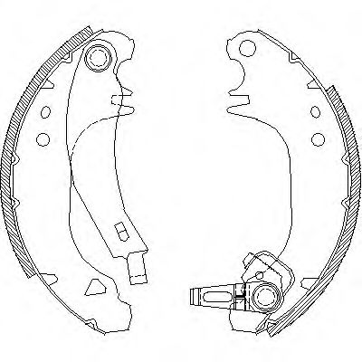 4075.01 ROADHOUSE Brake System Brake Shoe Set