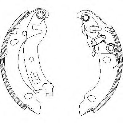 4138.01 ROADHOUSE Brake System Brake Shoe Set