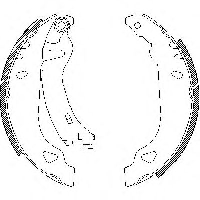 4179.01 ROADHOUSE Brake System Brake Shoe Set