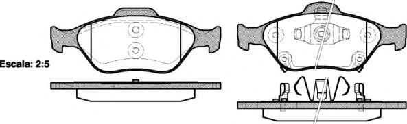 2766.12 ROADHOUSE Brake System Brake Pad Set, disc brake