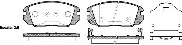 21204.02 ROADHOUSE Brake System Brake Pad Set, disc brake