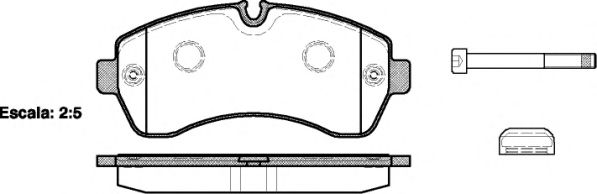 21243.00 ROADHOUSE Brake System Brake Pad Set, disc brake