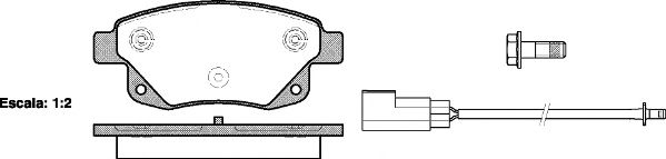 21252.02 ROADHOUSE Brake Pad Set, disc brake