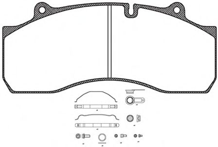 JSX 21073.80 ROADHOUSE Brake Pad Set, disc brake